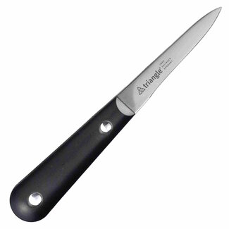 Triangle Professioneel Oestermes met Veilige Grip – RVS Lemmet – Zwart Kunststof Heft – 16 cm