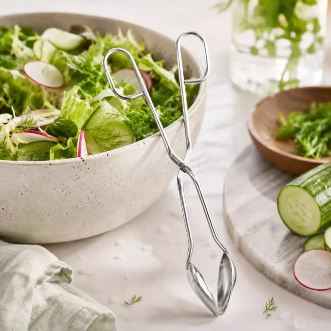 Triangle Roestvrijstalen Saladetang – 28 cm – Vaatwasserbestendig