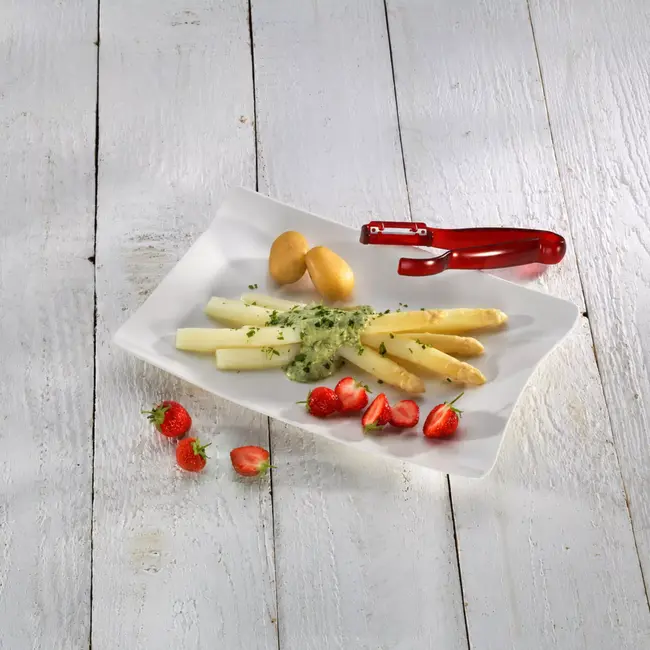 Triangle Solingen Aspergeschiller – Ergonomisch & Vaatwasserbestendig – Rood
