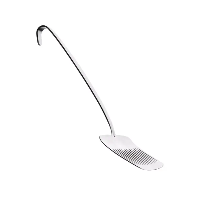 Triangle Extra Brede Spatel voor Vis en Asperges – RVS – 32,5 cm