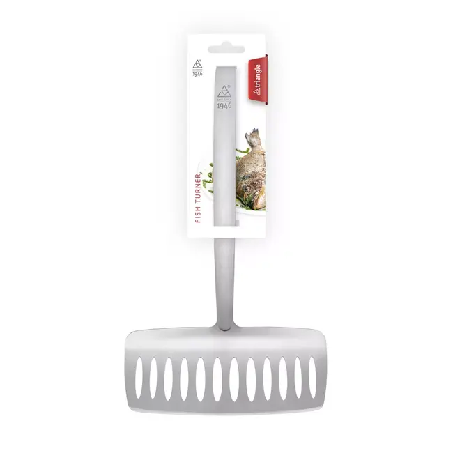 Triangle Extra Brede Spatel voor Vis en Asperges – RVS – 32,5 cm
