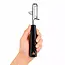 Triangle dunschiller linkshandig zwart 19 cm met RVS lemmet en PP grip