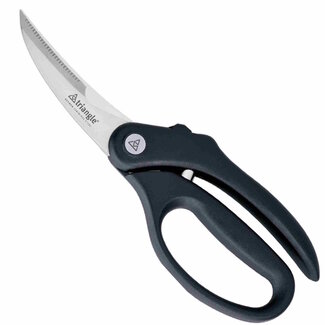 Triangle Gevogelteschaar – 10 cm – RVS met Zwart Polyamide Heft – Vaatwasserbestendig