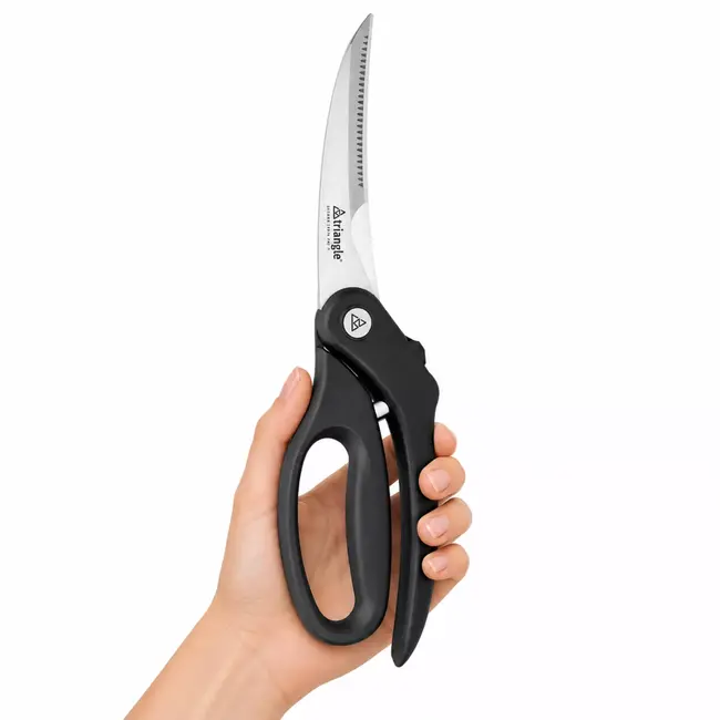 Triangle Gevogelteschaar – 10 cm – RVS met Zwart Polyamide Heft – Vaatwasserbestendig