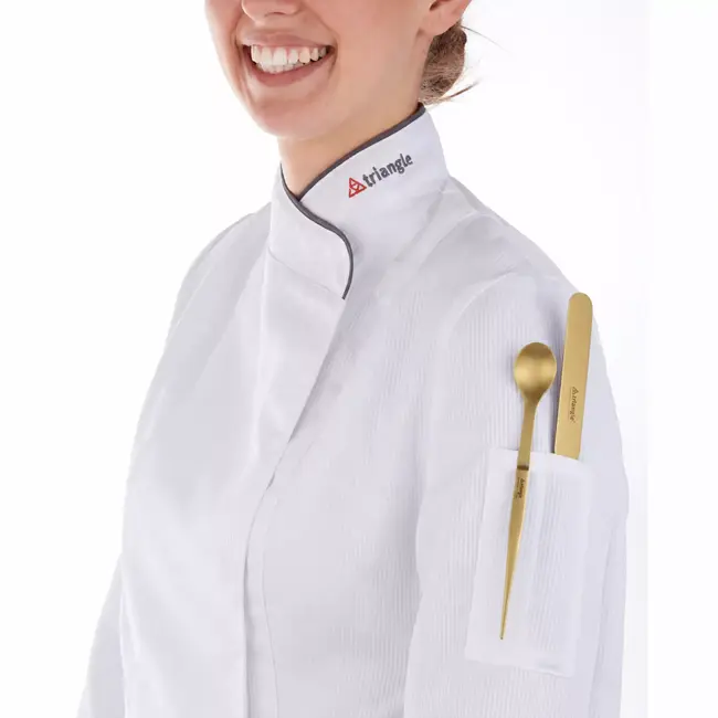 Triangle Pincetlepel FinalTouch Goudkleurig 17 cm RVS