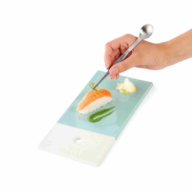 Triangle RVS Pincet-Lepel Combinatie – Vaatwasmachinebestendig – 17 cm