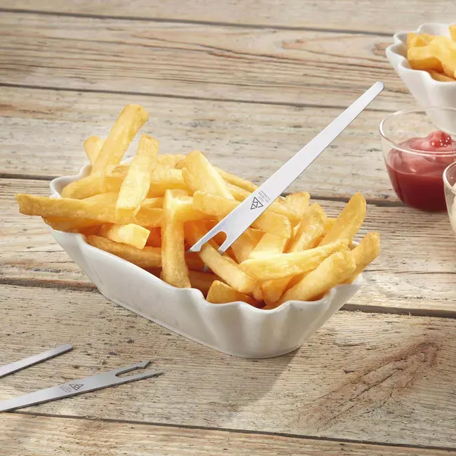 Triangle Duurzame RVS Frietvork – Upcycled & Innovatief – Gemaakt in Solingen