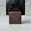 HOCHO Donkerbruine Eikenhouten menuhouder 60 x 60 x 60 mm met afgeronde hoeken