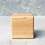 HOCHO Gelakte eikenhouten kubus 60 x 60 x 60 mm met afgeronde hoeken