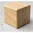 HOCHO Gelakte eikenhouten kubus 60 x 60 x 60 mm met afgeronde hoeken