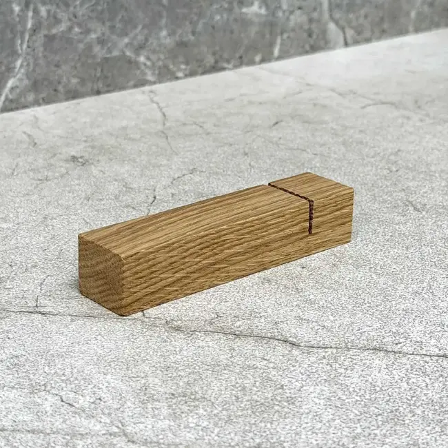 HOCHO Eikenhouten besteksteun 100 x 23 x 20 mm voor tafel