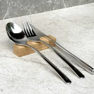 HOCHO Eikenhouten besteksteun 100 x 23 x 20 mm voor tafel