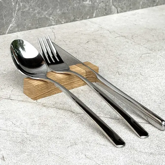 HOCHO Eikenhouten besteksteun 100 x 23 x 20 mm voor tafel