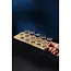 HOCHO Eikenhouten shotplank voor 10 shotglazen 395 x 120 x 15 mm met handgreep