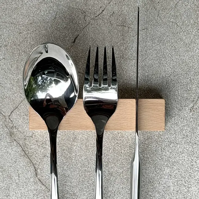 HOCHO Beukenhouten besteksteun 100 x 23 x 20 mm voor tafel