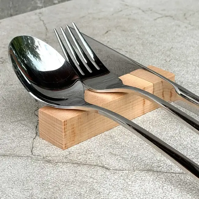 HOCHO Beukenhouten besteksteun 100 x 23 x 20 mm voor tafel