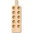 HOCHO Beuken serveerplank voor shotglazen 395 x 120 x 15 mm