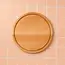 HOCHO Ronde beuken snijplank met sapgeul Ø 250 x 15 mm