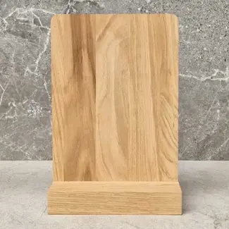 HOCHO Eiken standaard met A5 bord 240 x 170 mm zonder opdruk