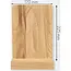 HOCHO Eiken standaard met A5 bord 240 x 170 mm zonder opdruk