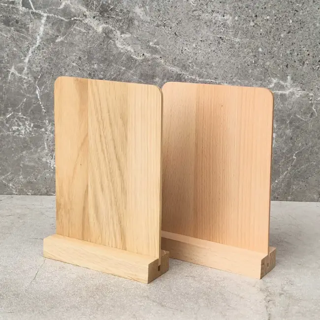 HOCHO Beuken standaard met A7 bord 105 x 85 mm zonder opdruk
