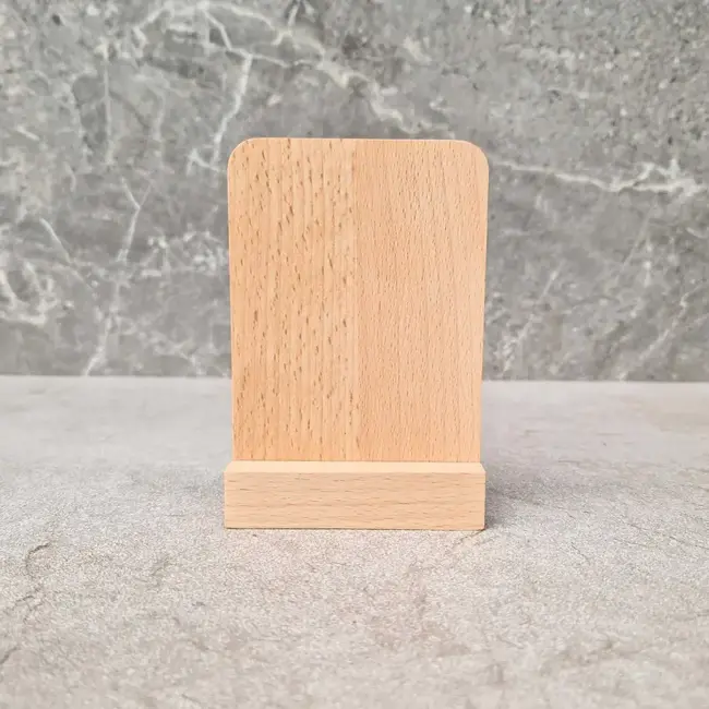 HOCHO Beuken standaard met A7 bord 105 x 85 mm zonder opdruk