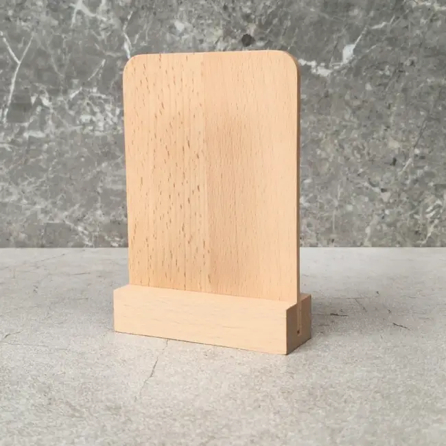 HOCHO Beuken standaard met A6 bord 160 x 125 mm zonder opdruk