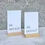 HOCHO Eiken A6 kaarthouder met plexiglas 105 x 40 x 20 mm