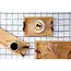 HOCHO Eiken serveertray 400 x 300 x 20 mm met leren handgrepen