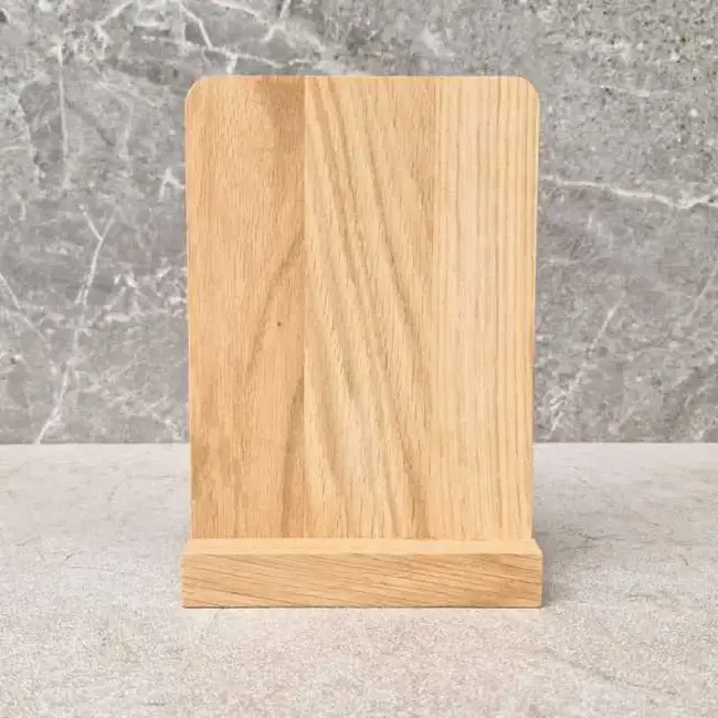 HOCHO Eiken standaard met A6 bord 160 x 125 mm zonder opdruk