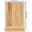 HOCHO Eiken standaard met A6 bord 160 x 125 mm zonder opdruk