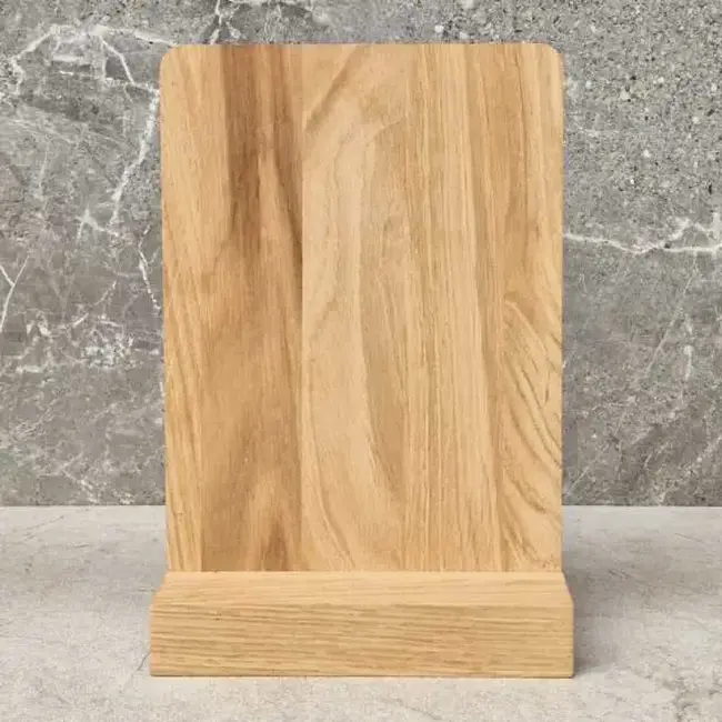 HOCHO Eiken standaard met A5 bord 240 x 170 mm zonder opdruk