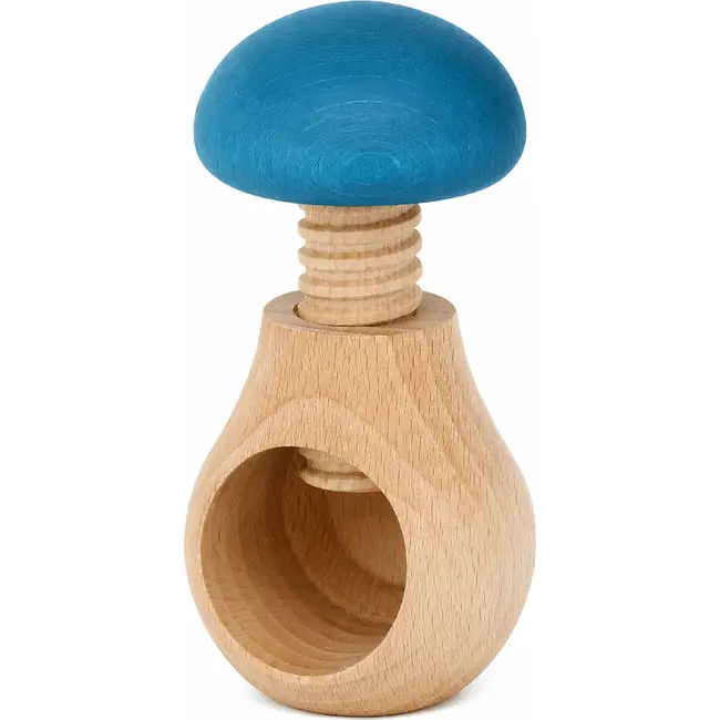 Glowel Houten Notenkraker: Ecologisch & Duurzaam Noten Kraken in Stijl - Baby Blauw
