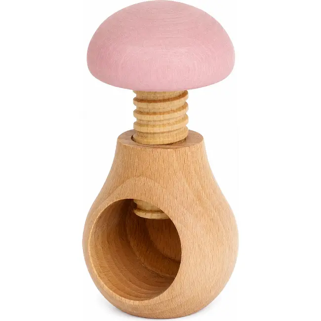 Glowel Houten Notenkraker: Ecologisch & Duurzaam Noten Kraken in Stijl - Baby Roze