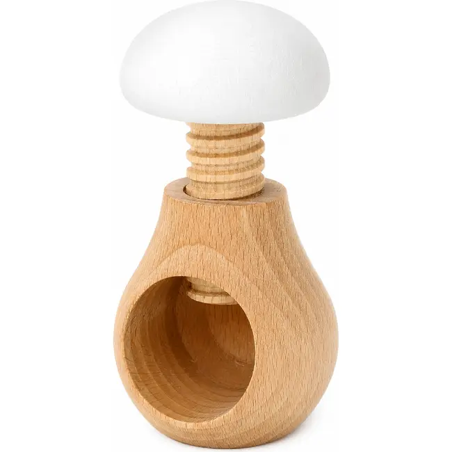 Glowel Houten Notenkraker: Ecologisch & Duurzaam Noten Kraken in Stijl - Wit