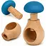 Glowel Houten Notenkraker: Ecologisch & Duurzaam Noten Kraken in Stijl - Baby Blauw