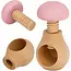 Glowel Houten Notenkraker: Ecologisch & Duurzaam Noten Kraken in Stijl - Baby Roze