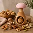 Glowel Houten Notenkraker: Ecologisch & Duurzaam Noten Kraken in Stijl - Baby Roze