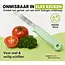 Solingen Schilmesje – RVS Glad – 16 cm met Blade Cover – Pastelkleuren Mix – 5 Stuks