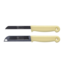 Solingen Kartelmes – Tomatenmes met Kartel – RVS – 18,5 cm met Blade Cover – Pastelgeel – 10 stuks