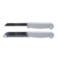 Solingen Kartelmes – Tomatenmes met Kartel – RVS – 18,5 cm met Blade Cover – Pastelgrijs – 10 stuks