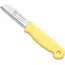 Solingen Schilmesje – RVS Glad – 16 cm met Blade Cover – Pastelgeel – 10 Stuks