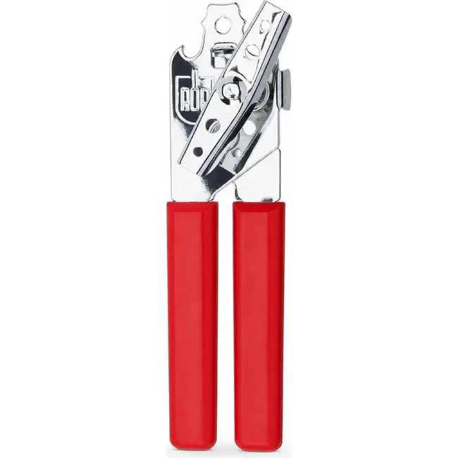RÖR Solingen Universele blikopener 18 cm rood met comfortabel handvat