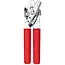 RÖR Solingen Universele blikopener 18 cm rood met comfortabel handvat