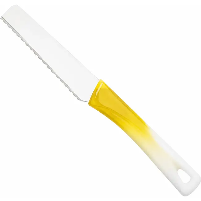 RÖR Solingen Broodmes 10 cm met Bi-Color wit/gele handgreep