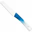 RÖR Solingen Broodmes 10 cm met Bi-Color wit/blauwe handgreep