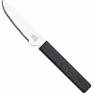 RÖR Solingen Broodmes 10 cm met zwarte handgreep en glitterafwerking
