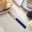 RÖR Solingen Broodjesmes 10 cm met fijne karteling en blauwe handgreep