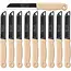 Solingen Kartelmes – Tomatenmes met Kartel – RVS – 18,5 cm met Blade Cover – Pastelbeige – 10 stuks
