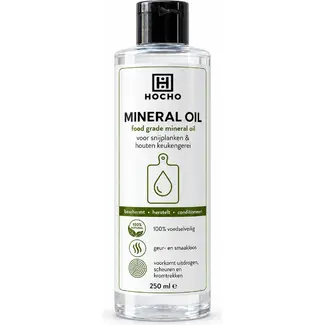 HOCHO Minerale Olie voor Hout en Bamboe Snijplanken – Voedselveilig – 250ml
